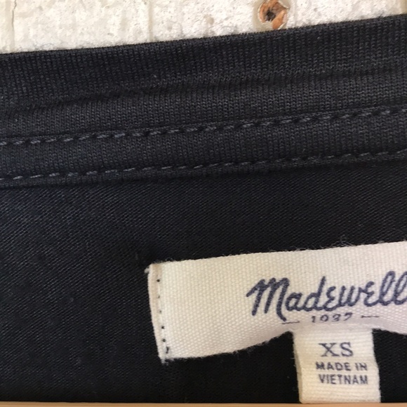 Madewell long sleeve black top - Picture 4 of 9